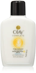 OLAY hidratante diario SPF 15 para piel sensible, envase de cuatro onzas.