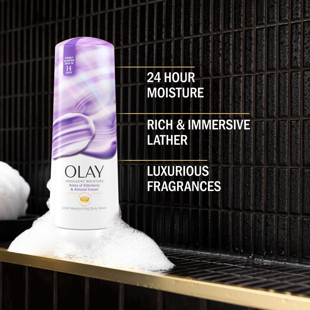 Olay Indulgent Moisture: espuma cremosa para una experiencia de ducha lujosa.