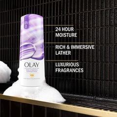Olay Indulgent Moisture: espuma cremosa para una experiencia de ducha lujosa.