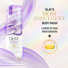 Olay Indulgent Moisture: hidratación 24 horas para piel suave todo el día.