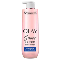 Olay Lavado corporal con Súper Suero, botella con bomba para hidratación diaria.