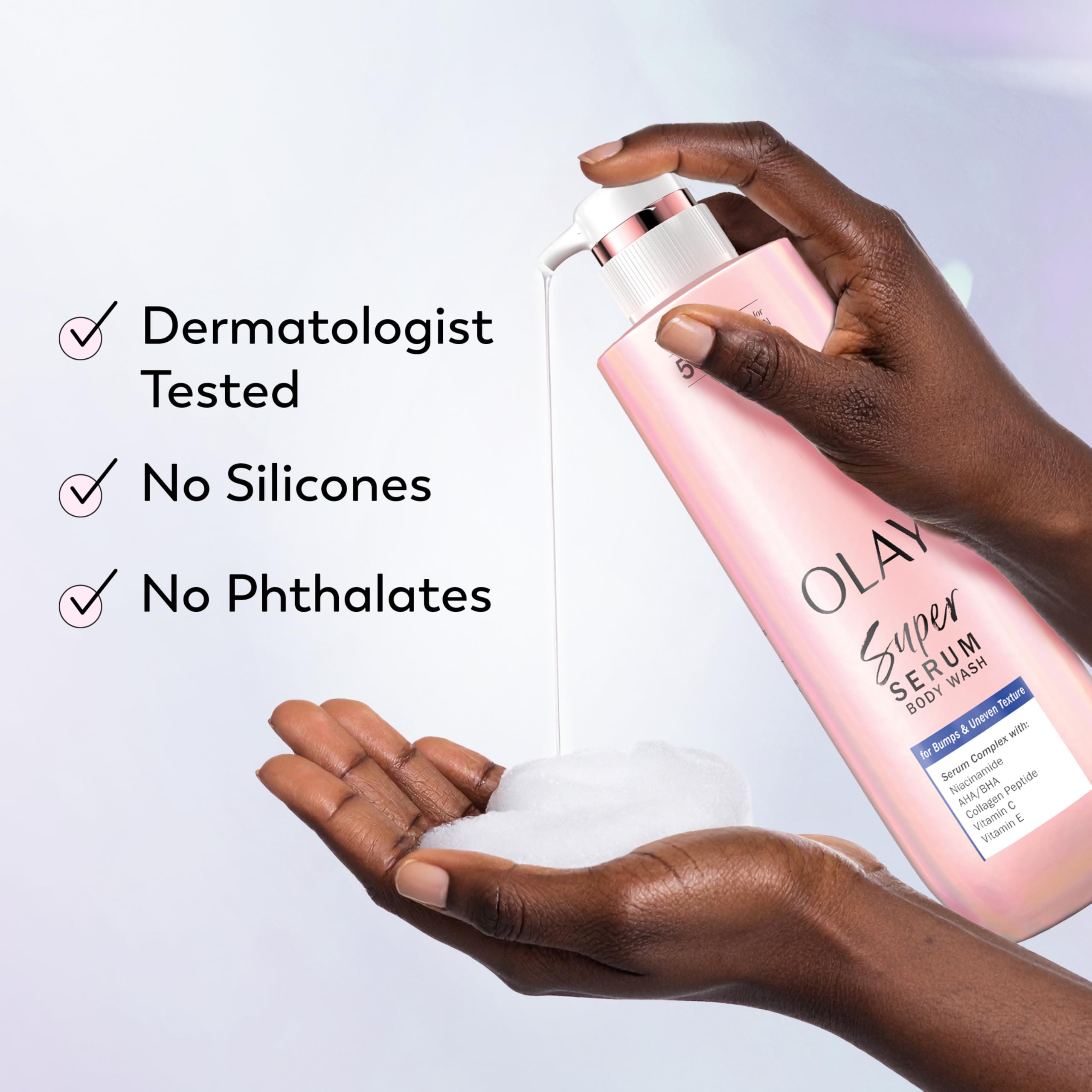 Olay Lavado corporal fragancia floral-herbal suave.