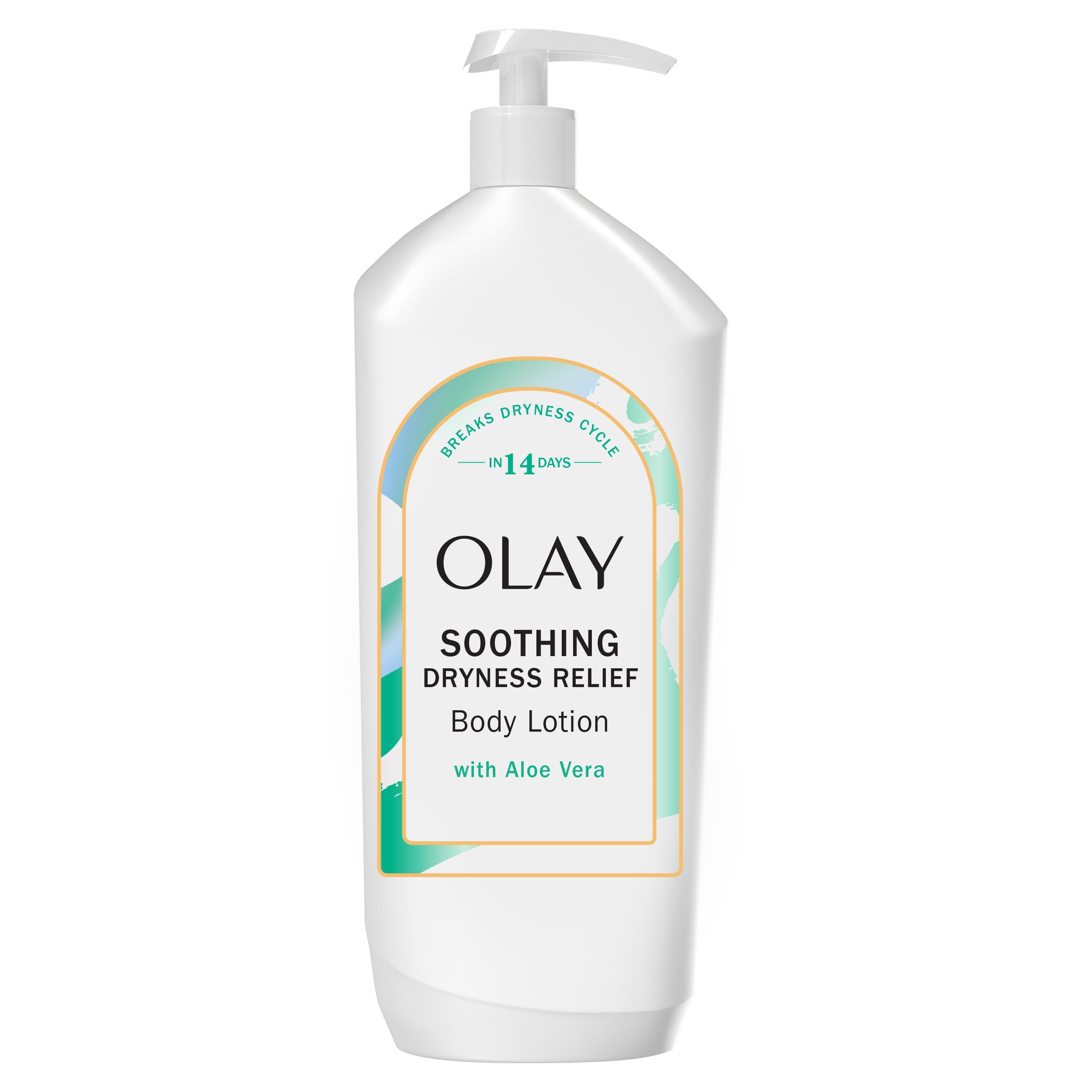 Olay loción corporal en envase de 18 onzas para hidratación duradera.