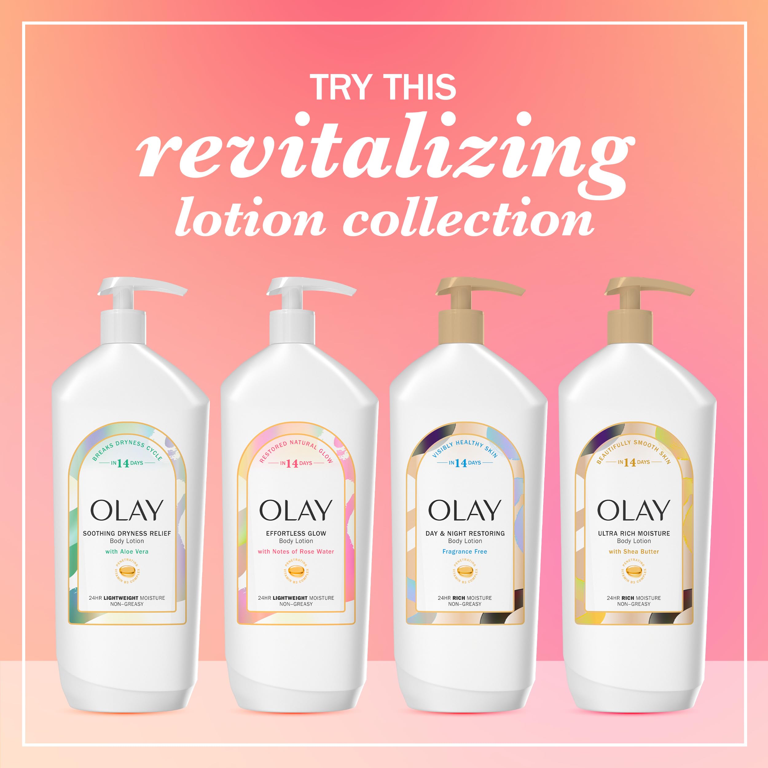 Olay Loción Corporal Fortalece Barrera de la Piel, hidratación durante todo el día.