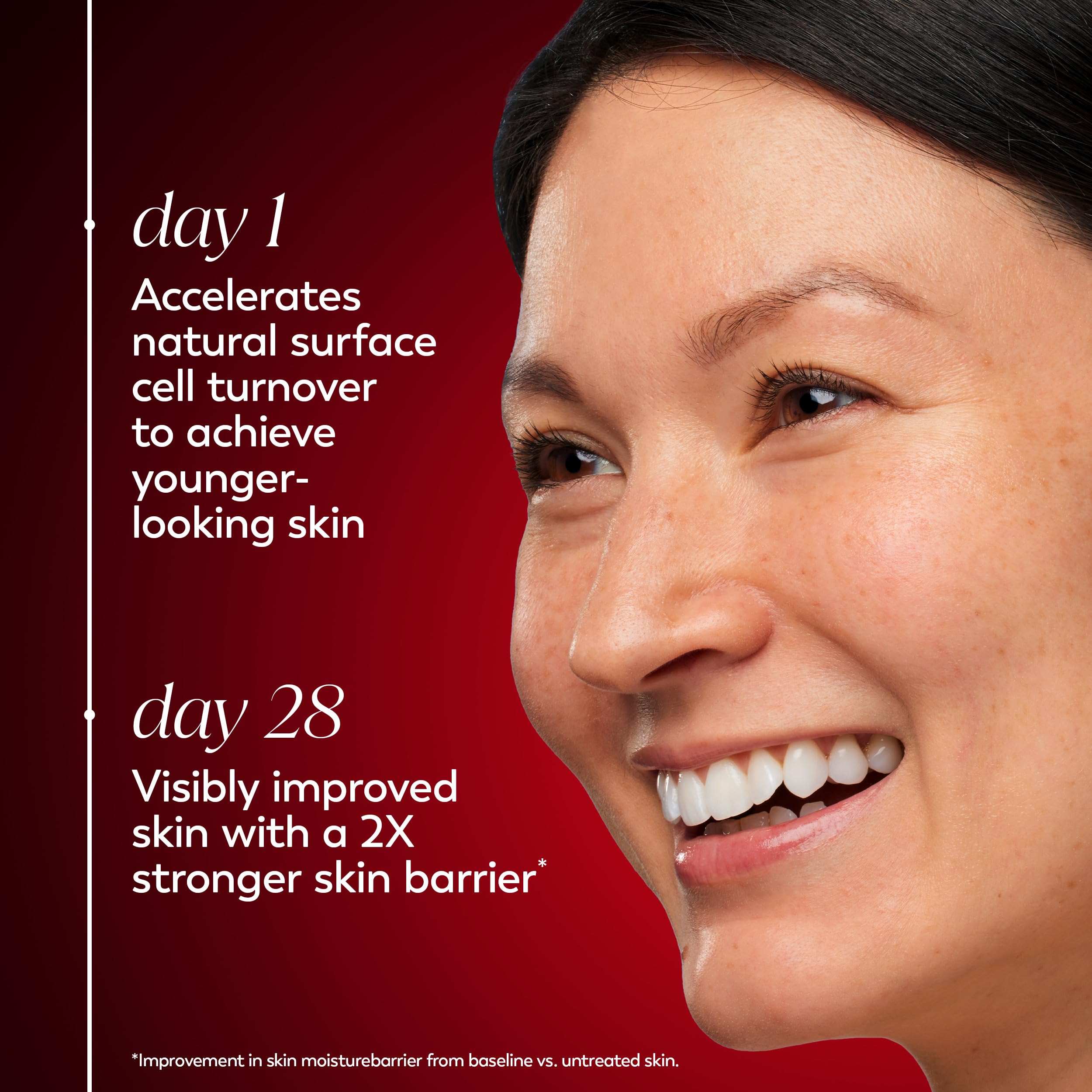 Close look at Niacinamide 99% on OLAY label for skin support
