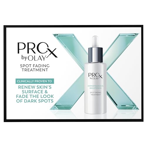 Dermatologist-developed formulation badge on Olay Pro-X serum.