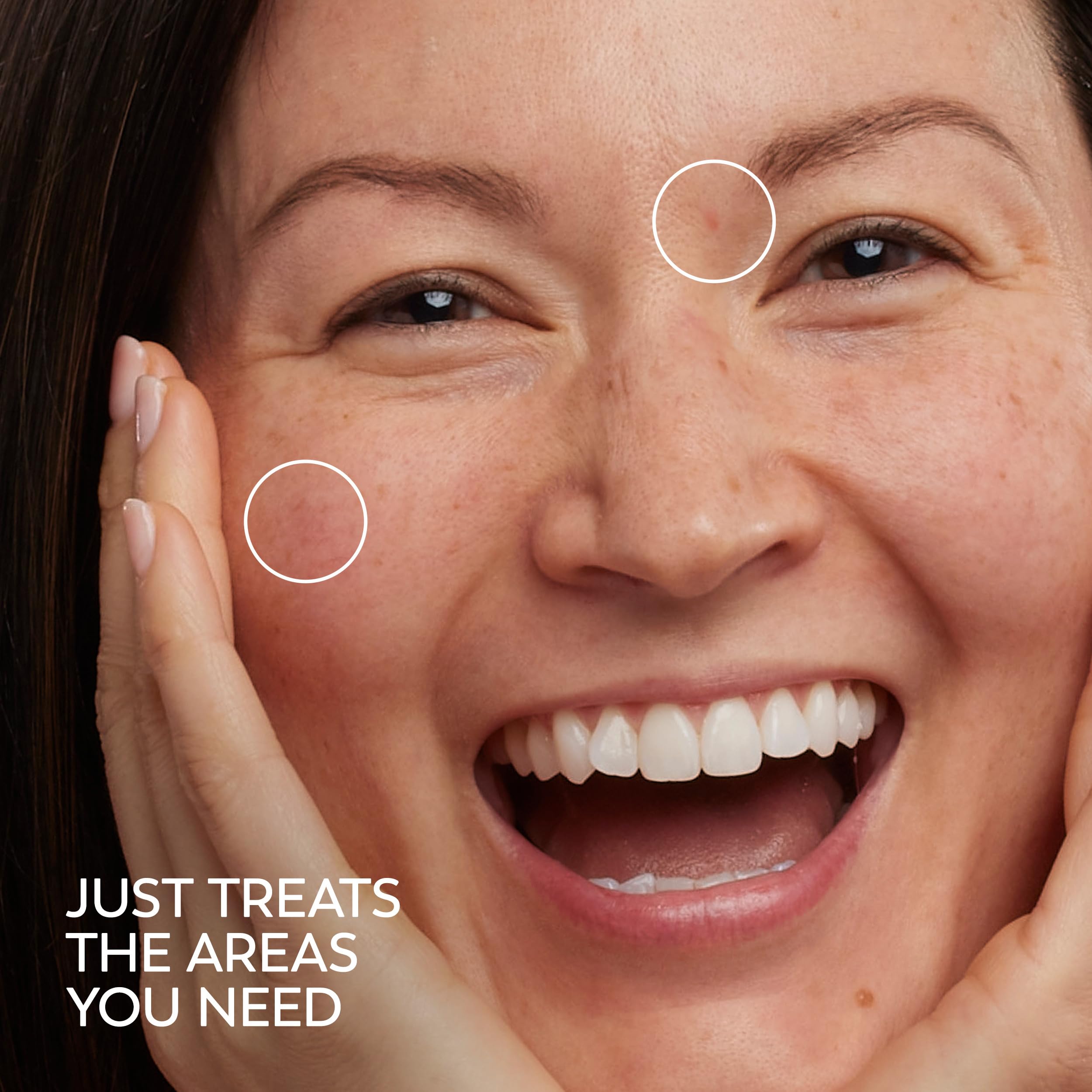 Skin glow after applying Olay Pro-X serum.