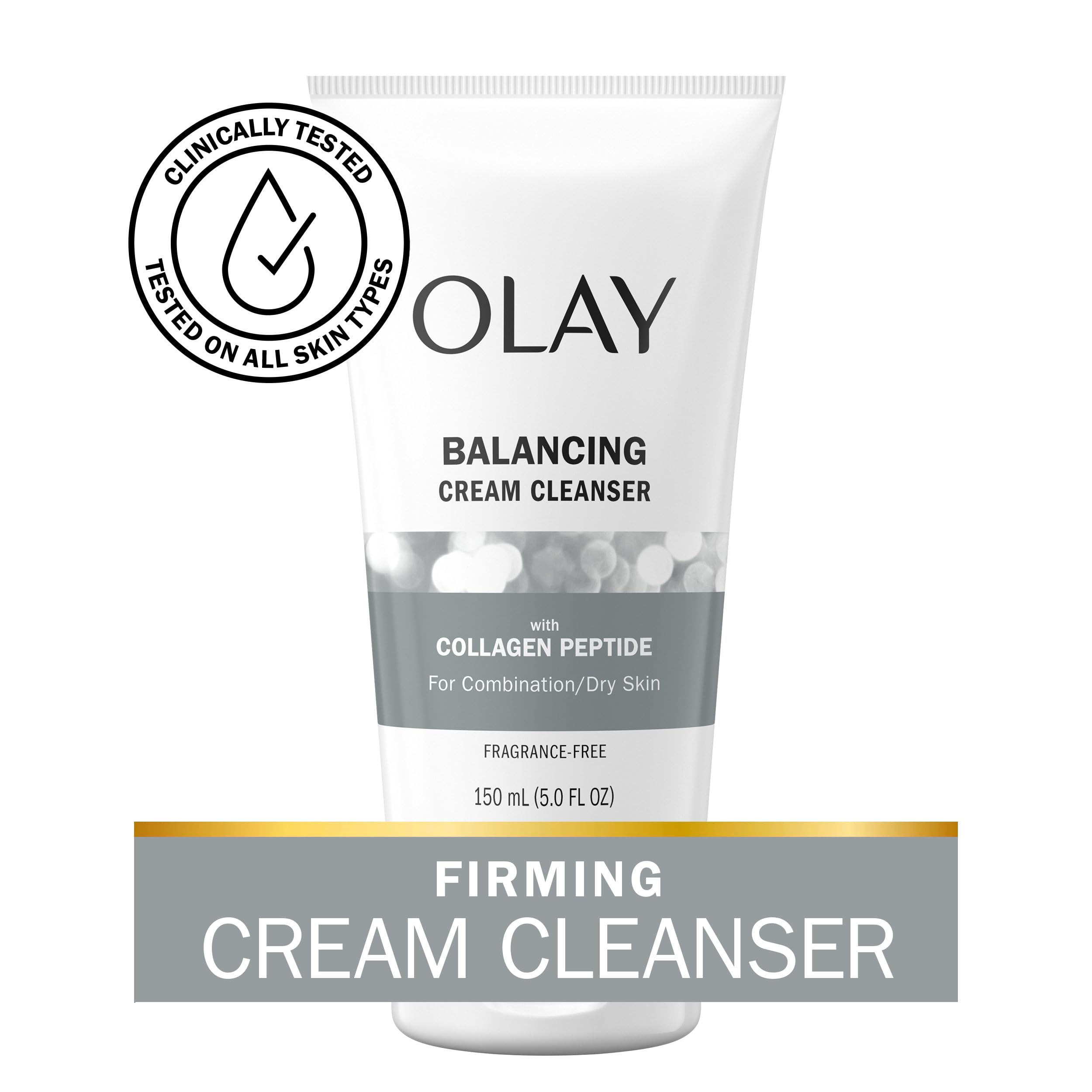 Olay Regenerist Collagen Peptide 24 face wash foam shows creamy lather that nourishes without drying.