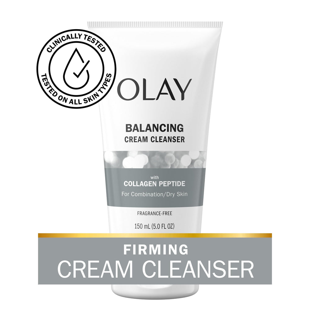 Olay Regenerist Collagen Peptide 24 face wash foam shows creamy lather that nourishes without drying.