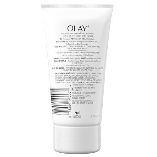 Olay Regenerist Collagen Peptide 24 wash prepares skin for serum and moisturizer.