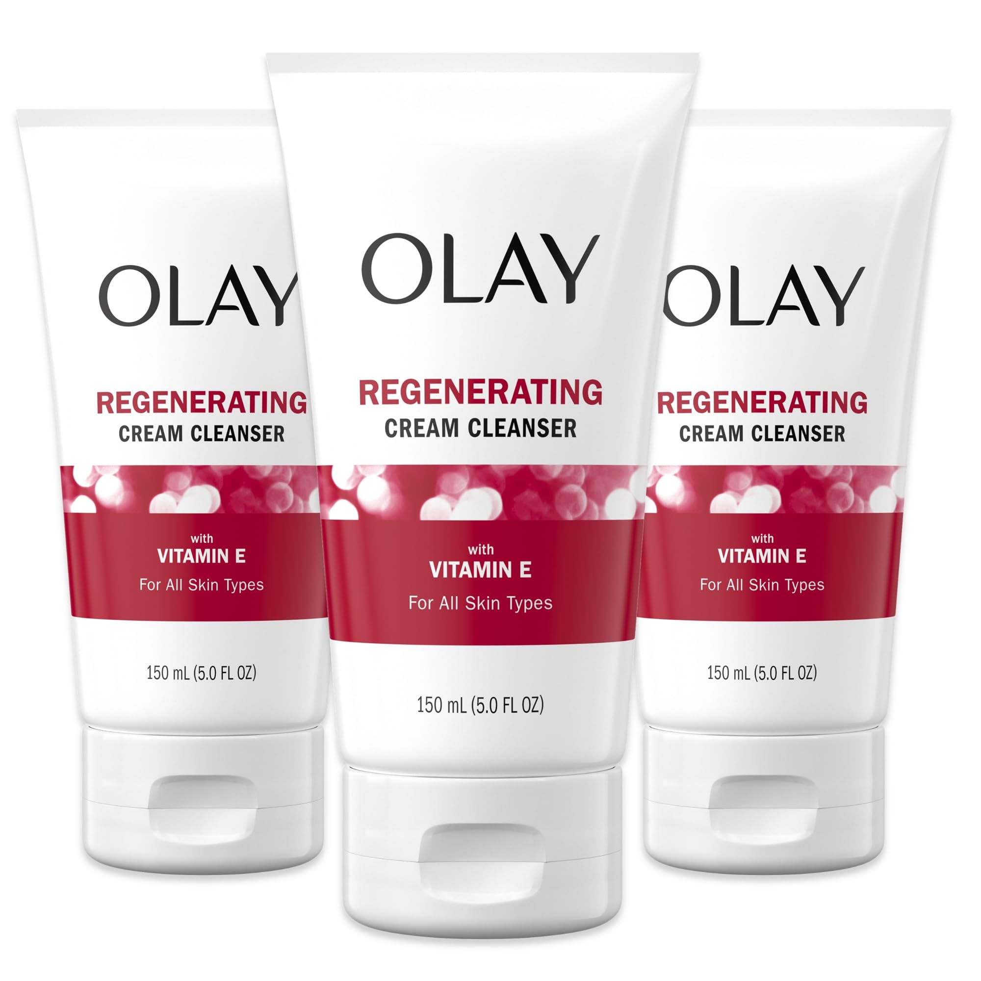 Olay Regenerist crema limpiadora textura sedosa para una limpieza profunda y suave.