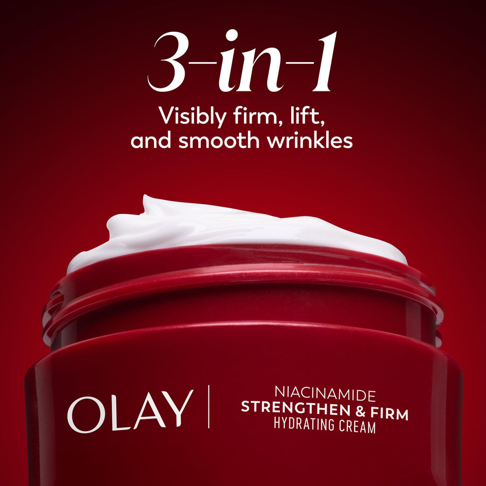 Morning and night application routine with Olay Regenerist on face and neck