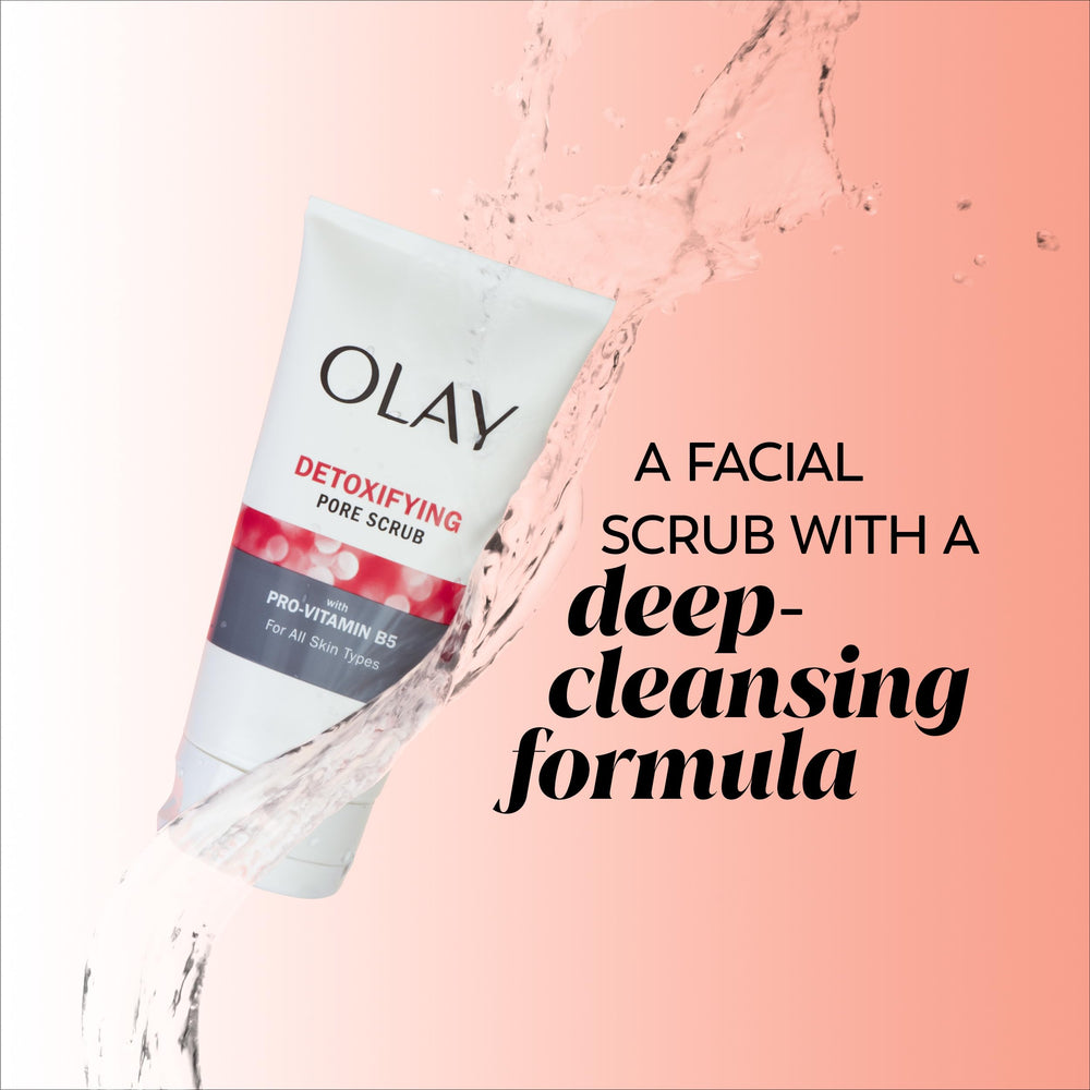 Olay Regenerist Exfoliante, aplicación suave en rostro para sensación fresca.