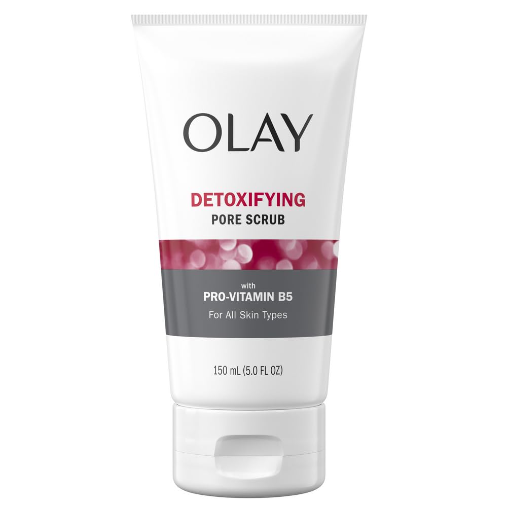 Olay Regenerist Desintoxicante Exfoliante para poros, frasco, limpieza profunda.