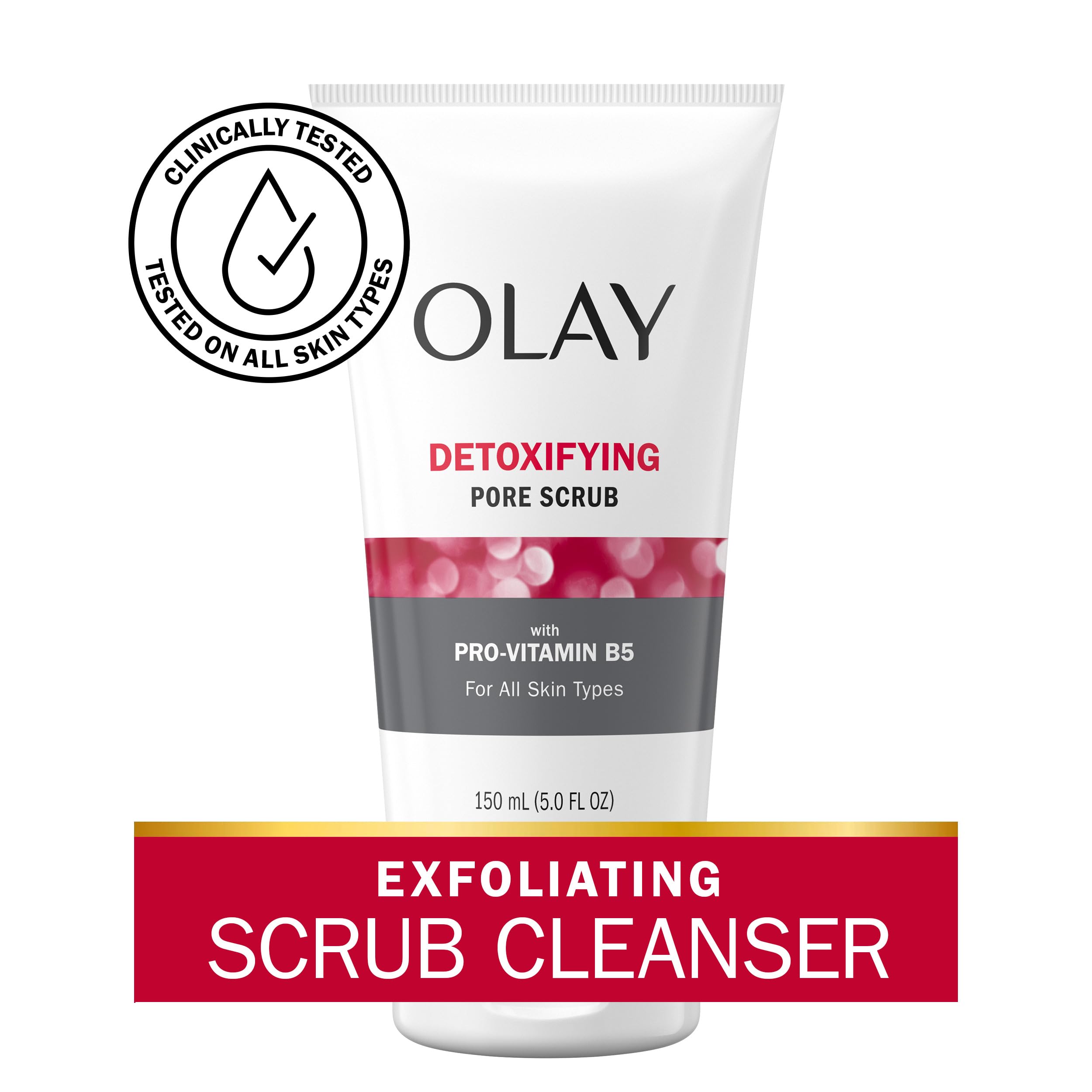 Olay Regenerist Desintoxicante Exfoliante, poros visiblemente más claros.