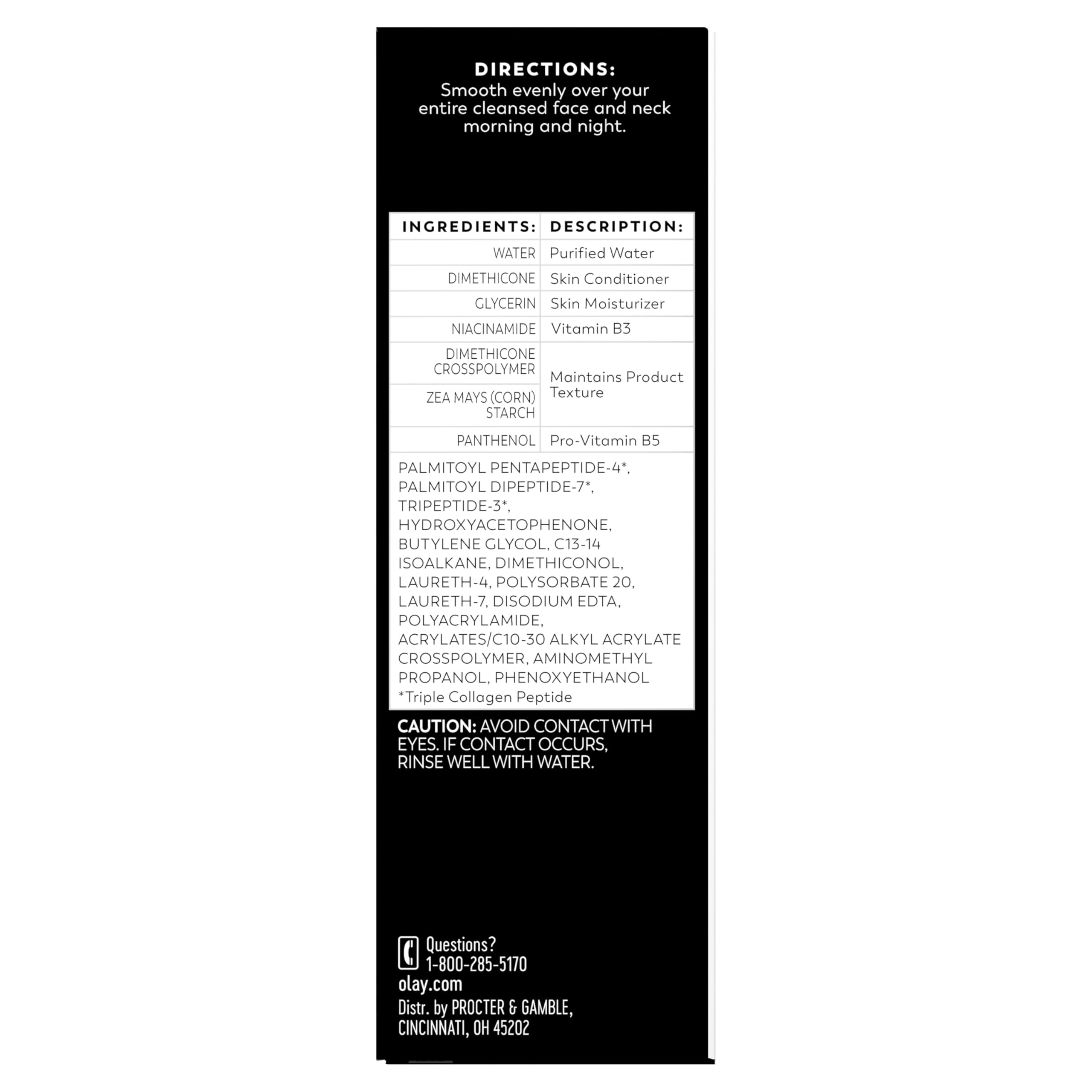 Olay Regenerist skin absorption focus suggesting quick hydration