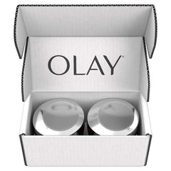 Olay Regenerist Micro-Sculpting Cream pack two jars on display.