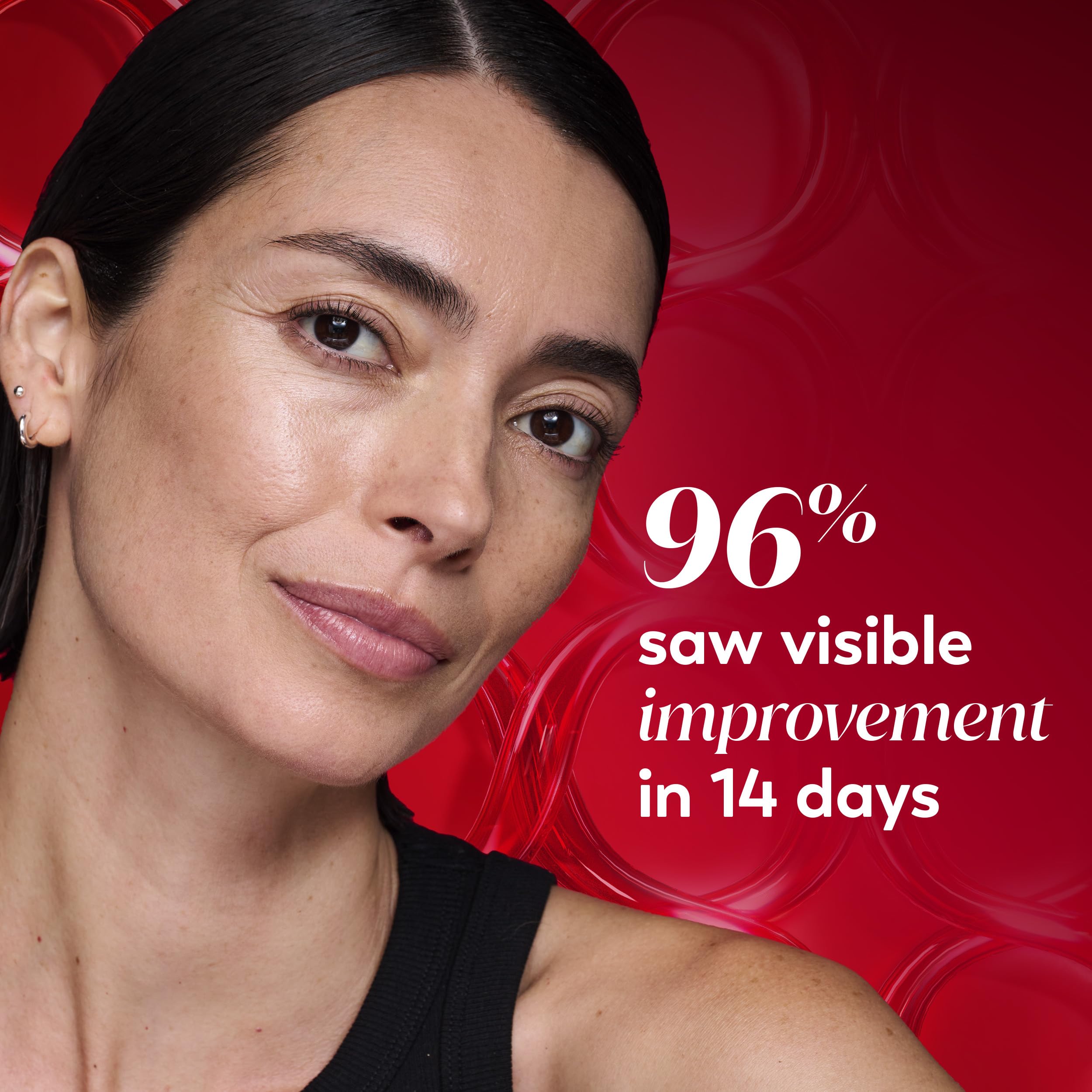 Cream texture of Olay Regenerist moisturizing formula being absorbed.
