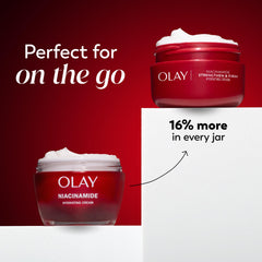 Texture swatch of Olay Regenerist Radiance cream illustrating quick absorption