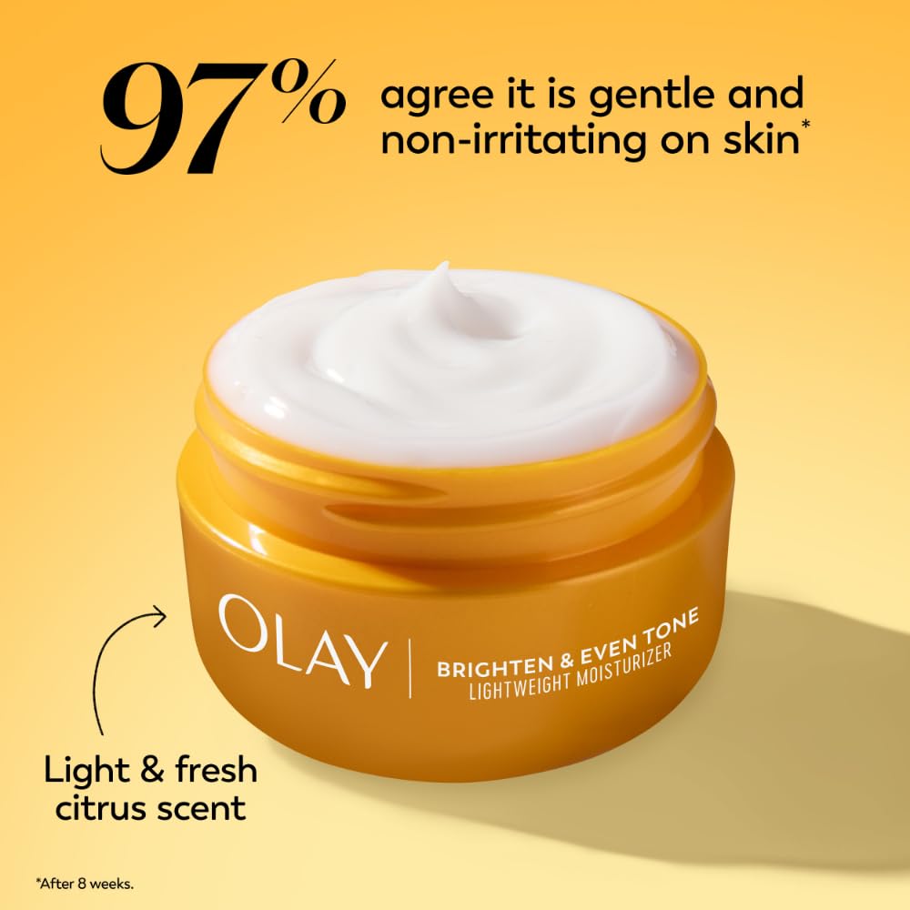 Dermatologist-tested badge visible on Olay Regenerist Radiance packaging.