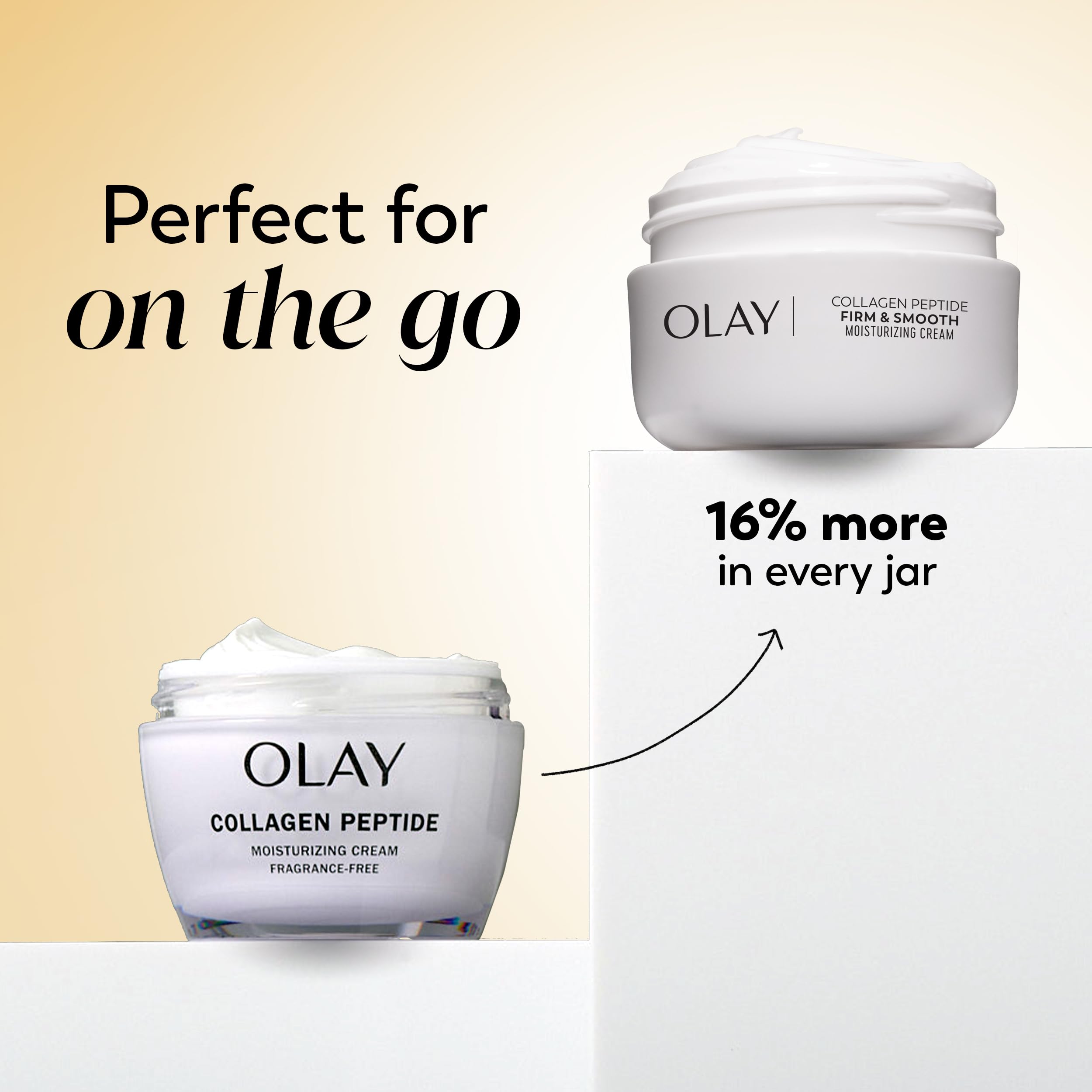 Olay Regenerist Radiance jar front view suggests rich texture for smoother skin.