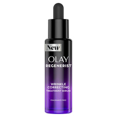 Olay Regenerist Resurfacing Retinol Serum bottle for nightly anti wrinkle care