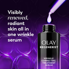 Olay Regenerist Resurfacing Retinol Serum label close up showing fragrance free formula