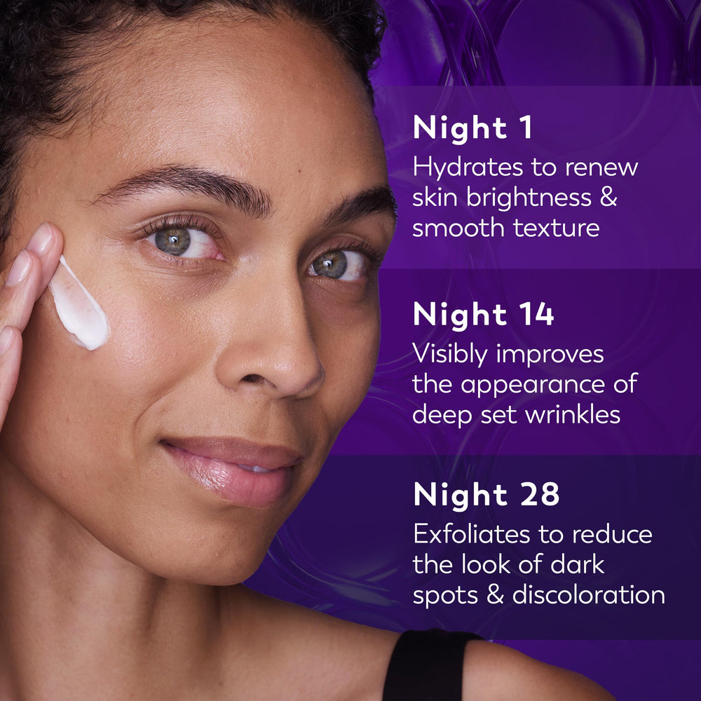 Fragrance-free packaging variation for Olay Regenerist Retinol24 Max night cream