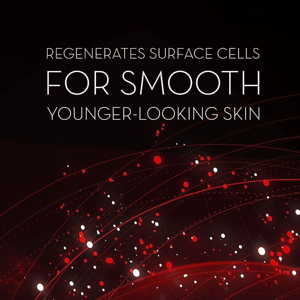 Olay Regenerist skin renewal close-up shows surface rejuvenation and smoother appearance.