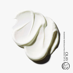Olay Regenerist SPF 30 cream on hand demonstrates lightweight texture for quick absorption.