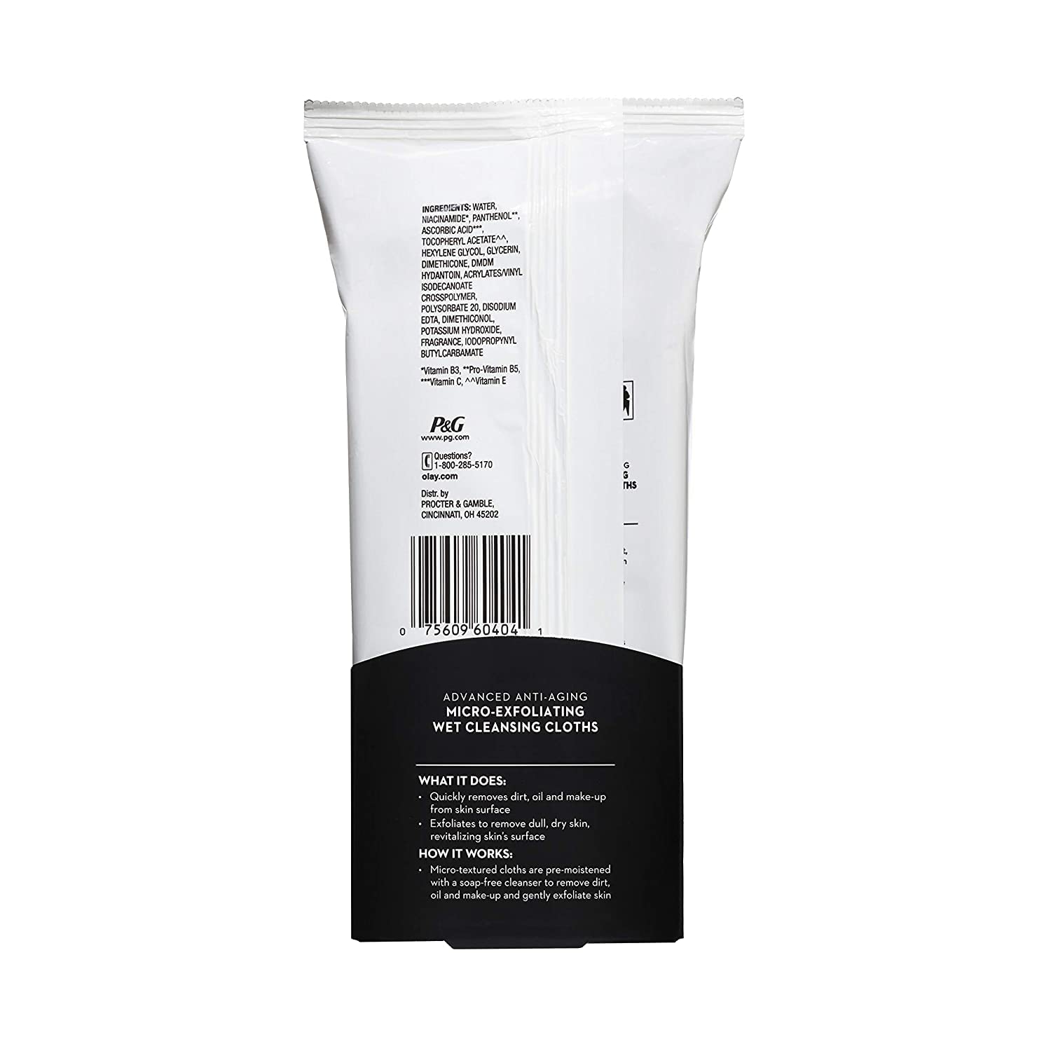 Toallitas Olay Regenerist limpieza portátil para bolso y gimnasio.