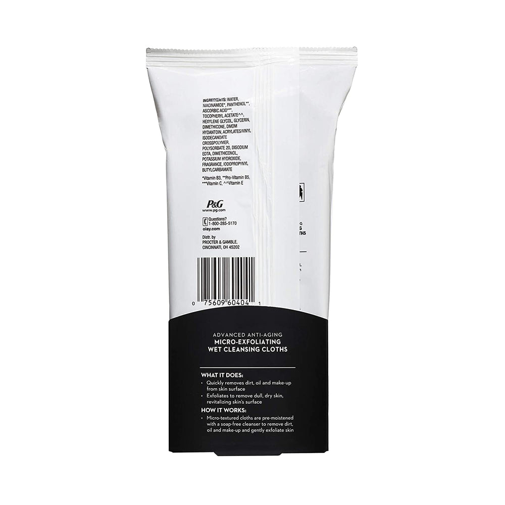 Toallitas Olay Regenerist limpieza portátil para bolso y gimnasio.