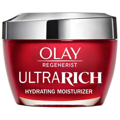 Olay Regenerist Ultra Rich crema facial en tarro rojo para hidratación intensa
