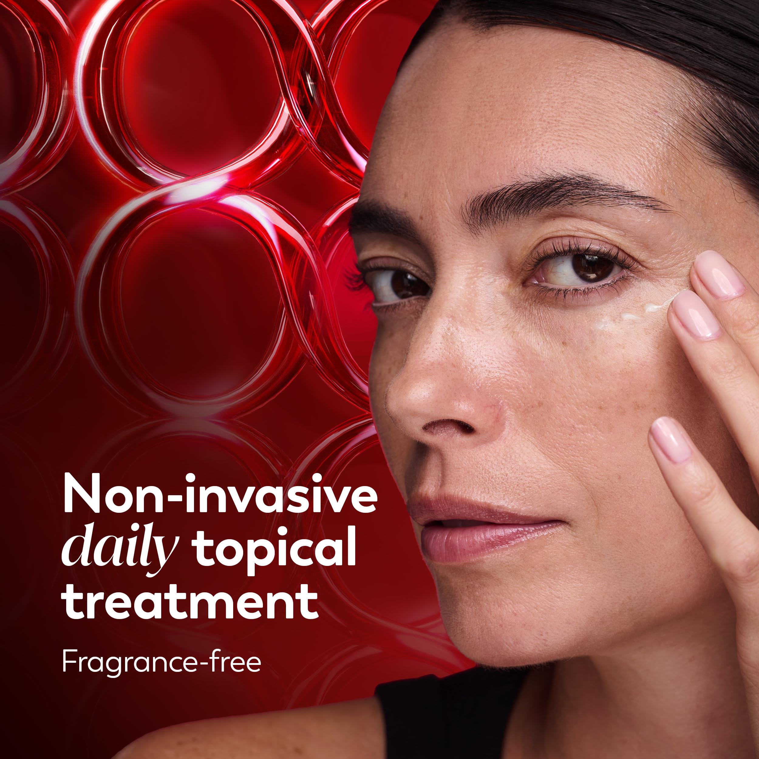 Olay Regenerist Under Eye Roller close-up glow instant hydration feel