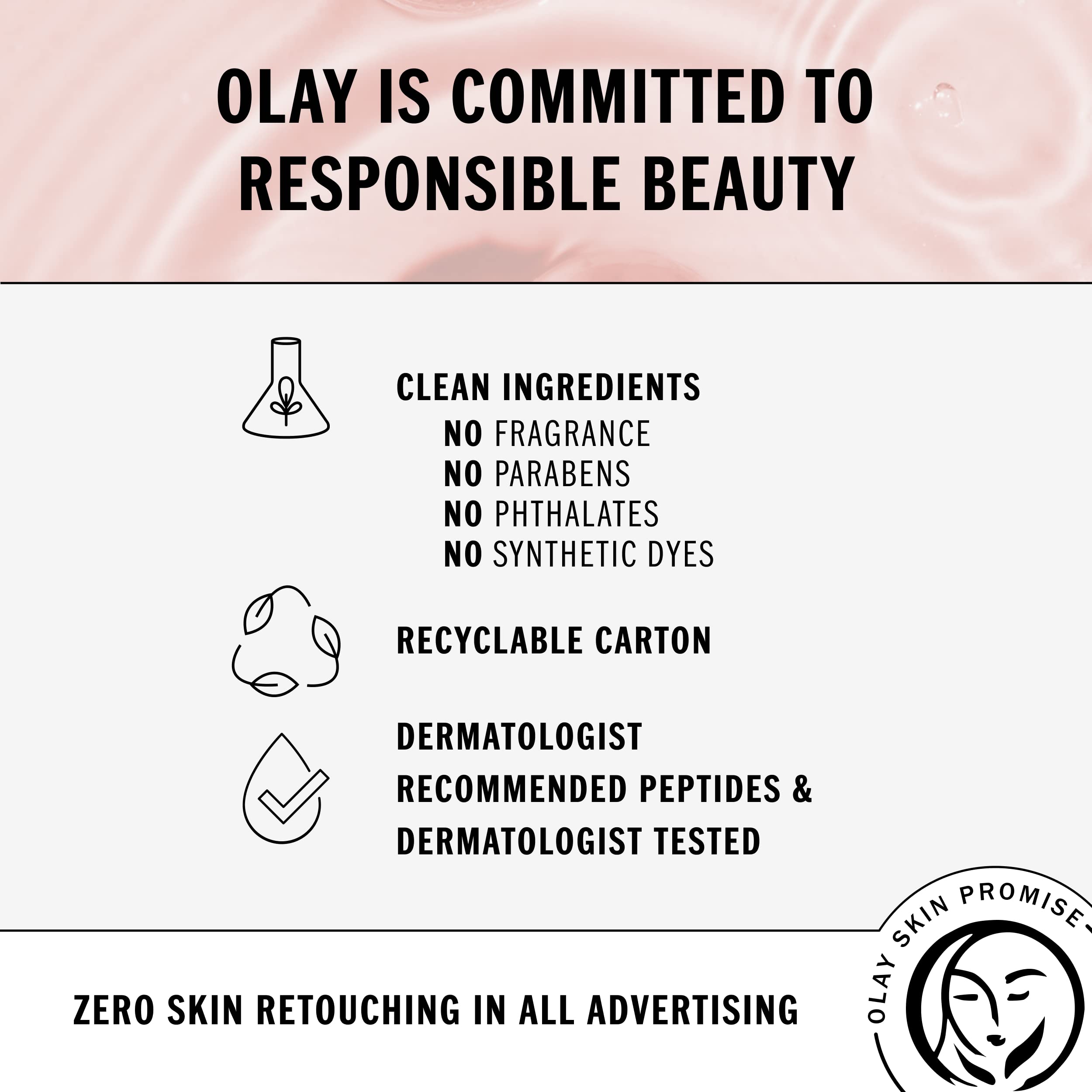 Olay Regenerist Whip bottle shows easy application.