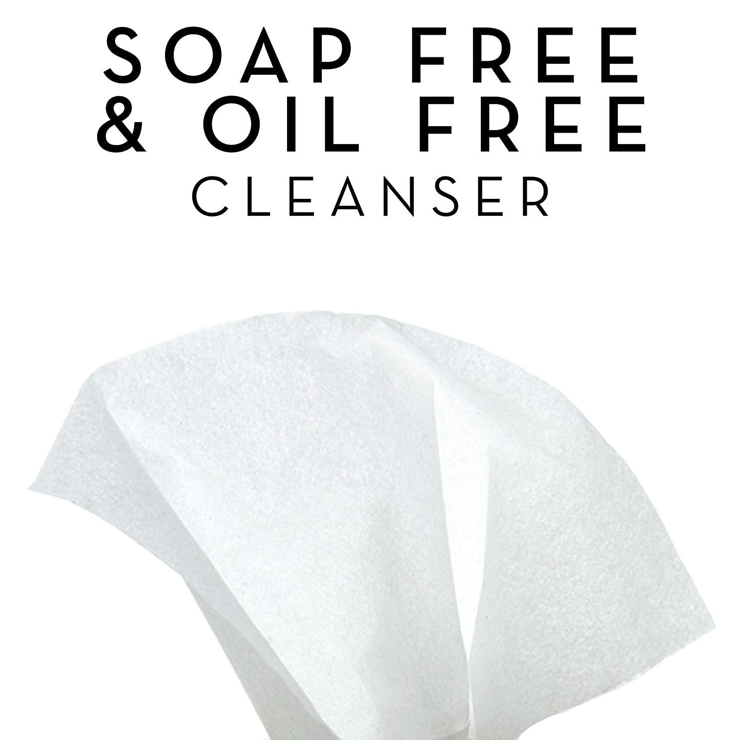 Olay Regenerist wipes applied to the face for makeup removal and refreshing cleanse