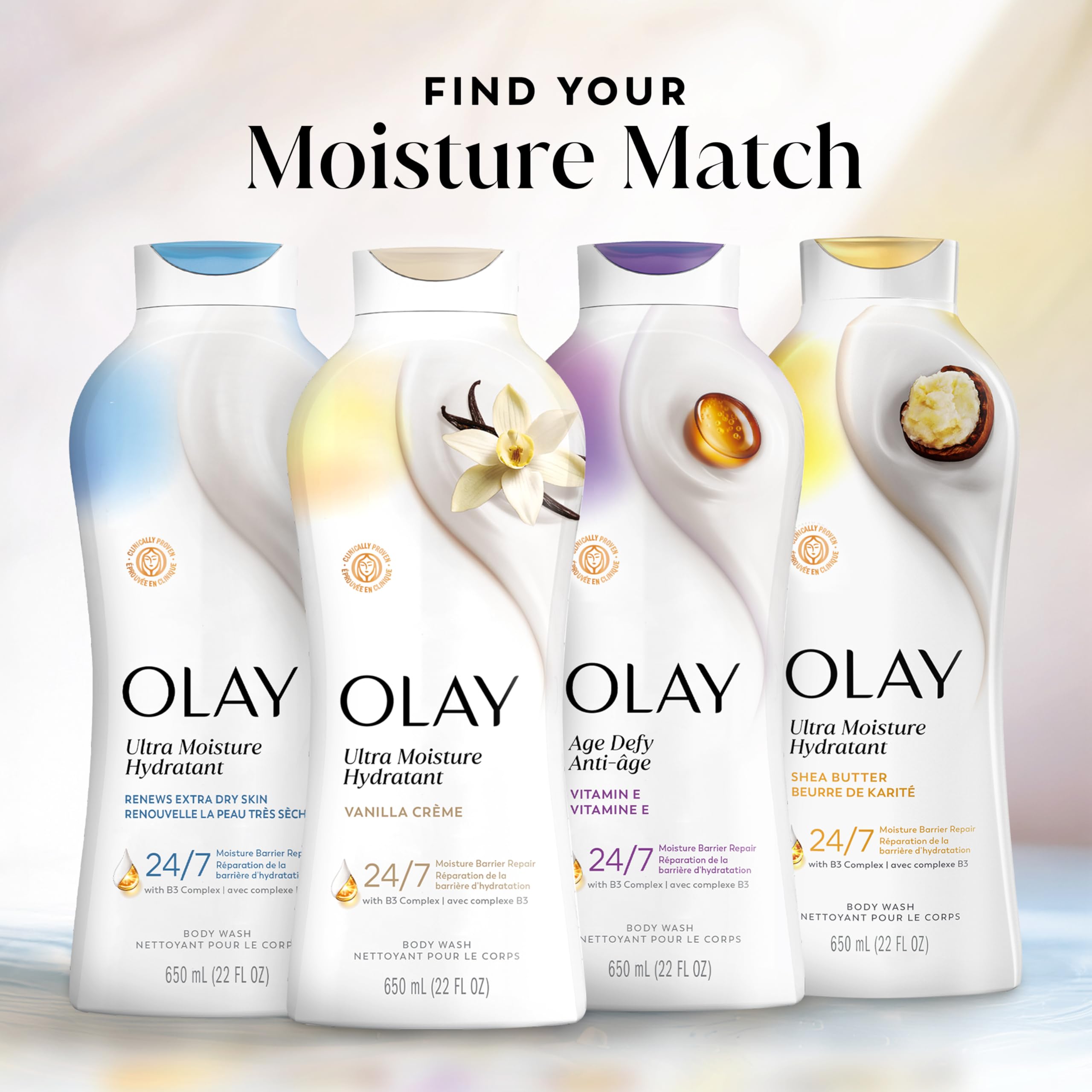Olay Regimen corporal simple y eficiente.