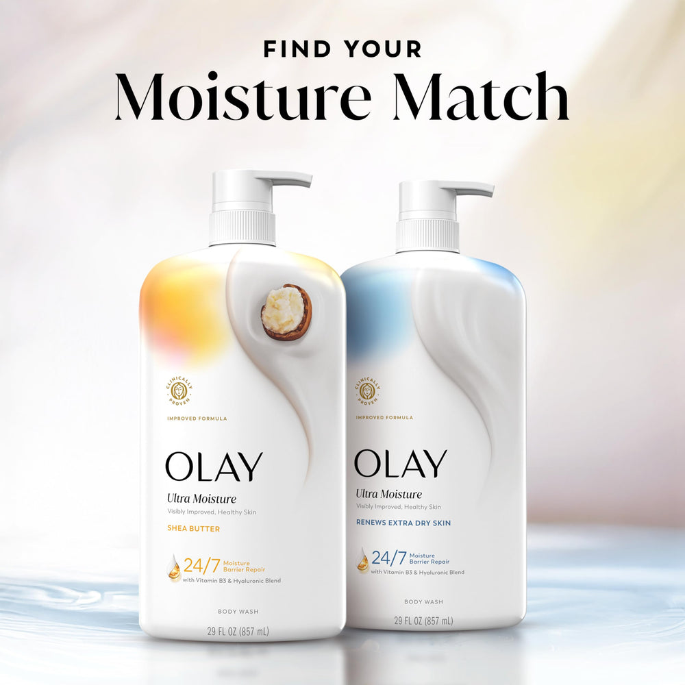Olay Regimen de cuidado corporal para hidratación diaria.