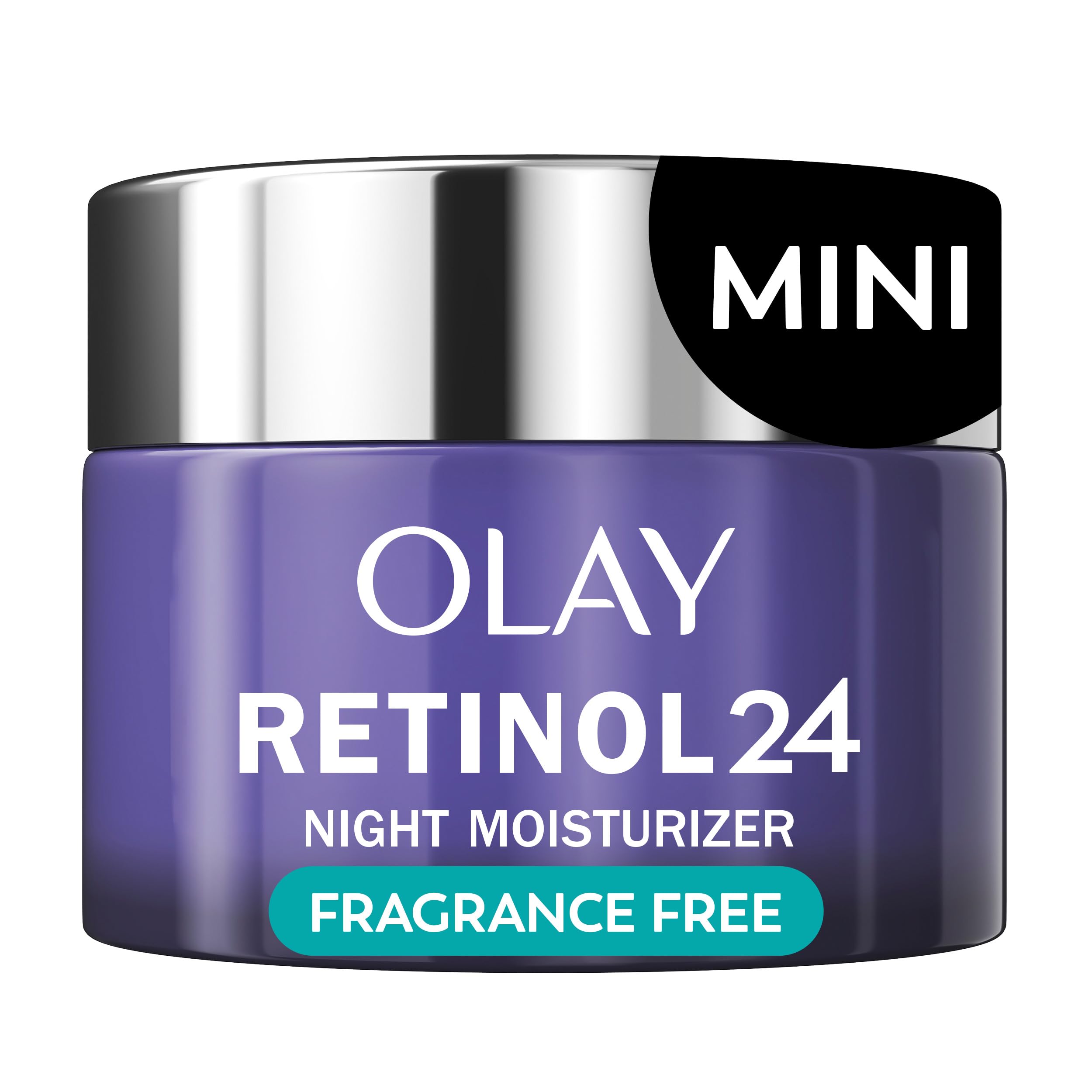 Olay Retinol 24 crema nocturna en bote para hidratación profunda durante la noche.