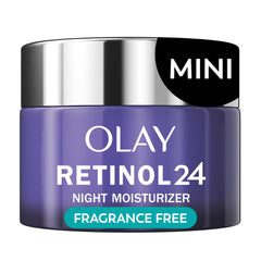 Olay Retinol 24 crema nocturna en bote para hidratación profunda durante la noche.