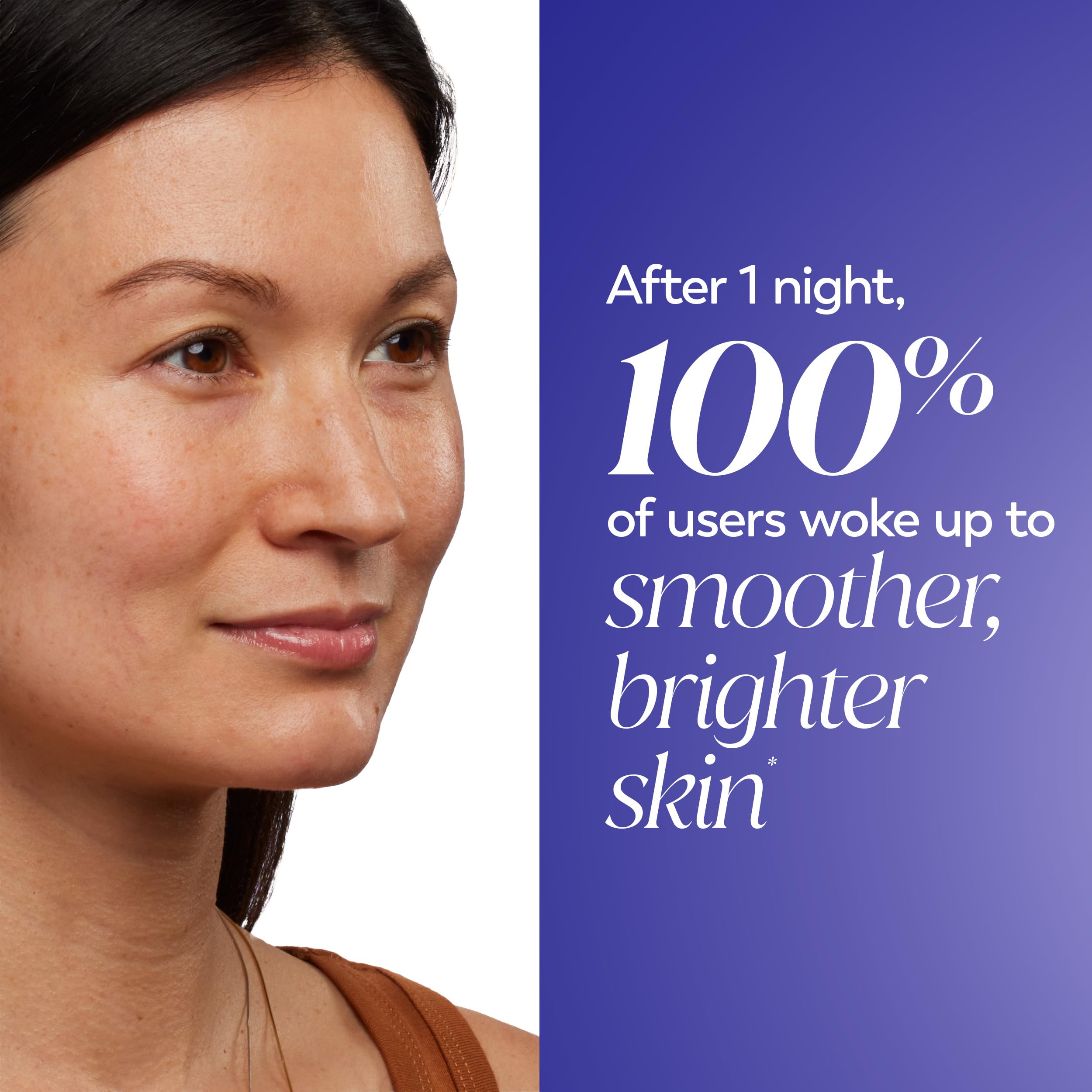 Hidratación nocturna de Olay Retinol 24 que deja la piel suave y fresca.