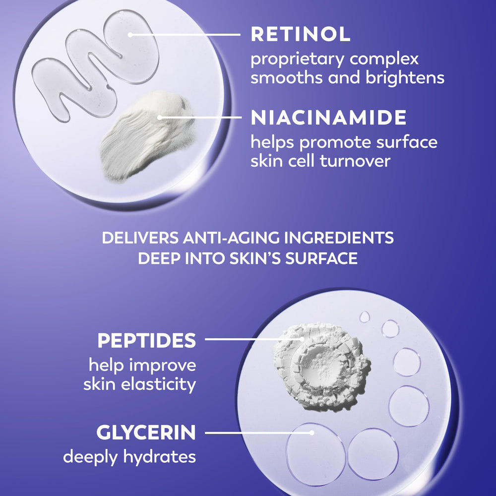 Crema sin fragancia Olay Retinol 24 para uso nocturno diario.