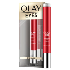 Olay Rodillo Ojos Hidratante ofrece masaje suave para desinflamar bolsas.