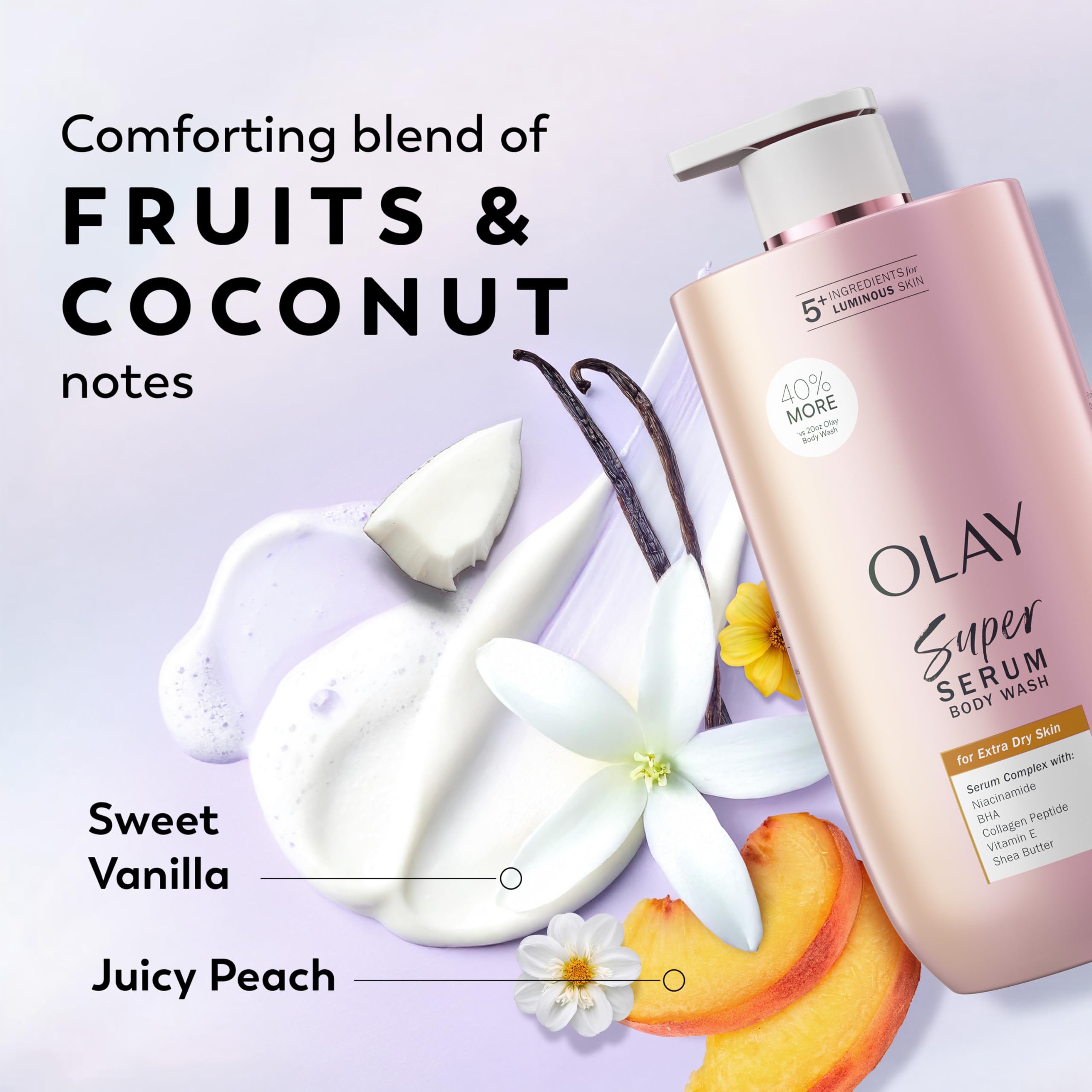 Olay Sérum Corporal fragancia floral-herbal en la ducha