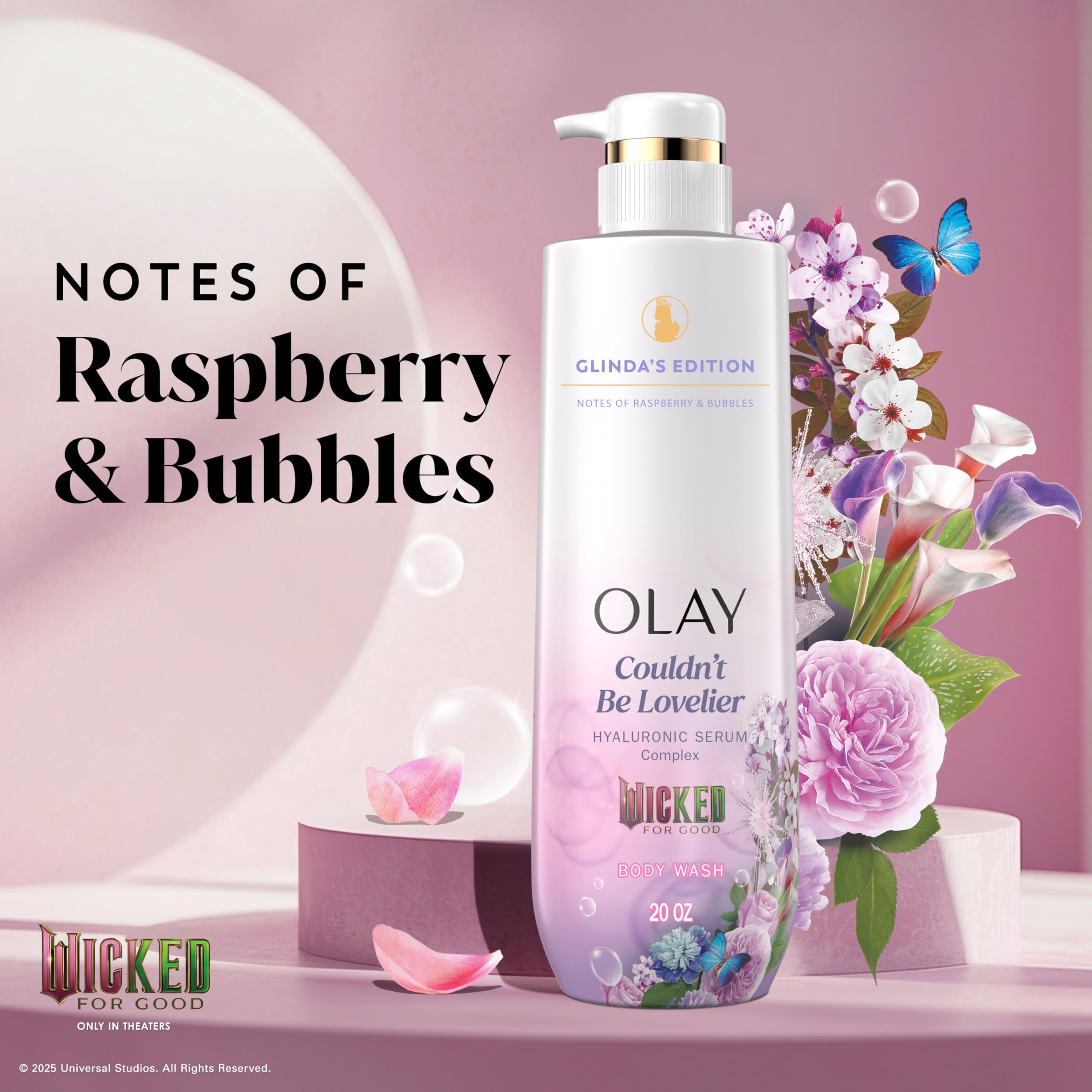 Sérum corporal Olay con niacinamida y ácido hialurónico para hidratación duradera.
