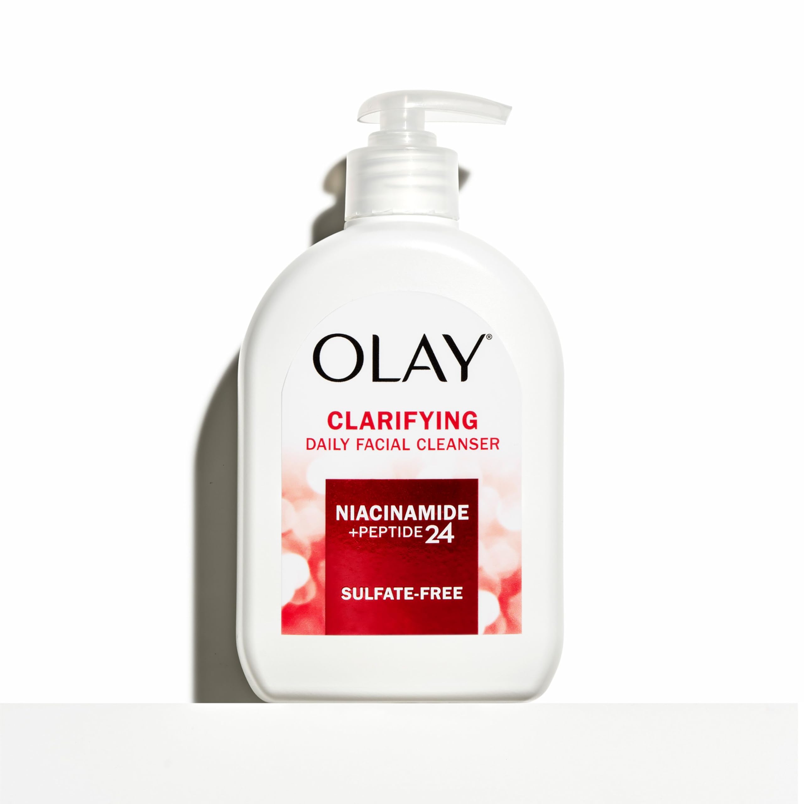 Olay sin sulfatos, limpieza diaria suave para piel sensible.