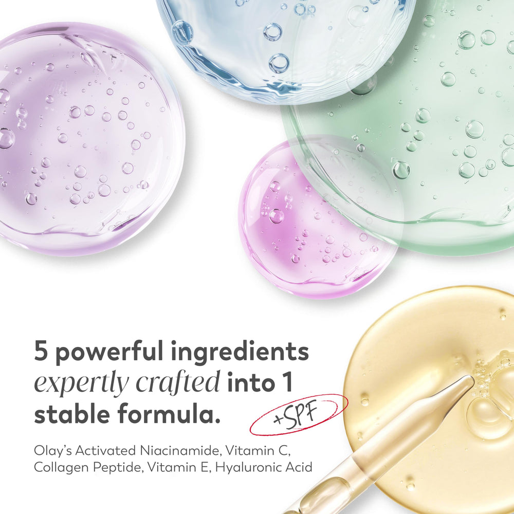 Olay Super Cream hydrates with Niacinamide and Hyaluronic Acid for soft skin.