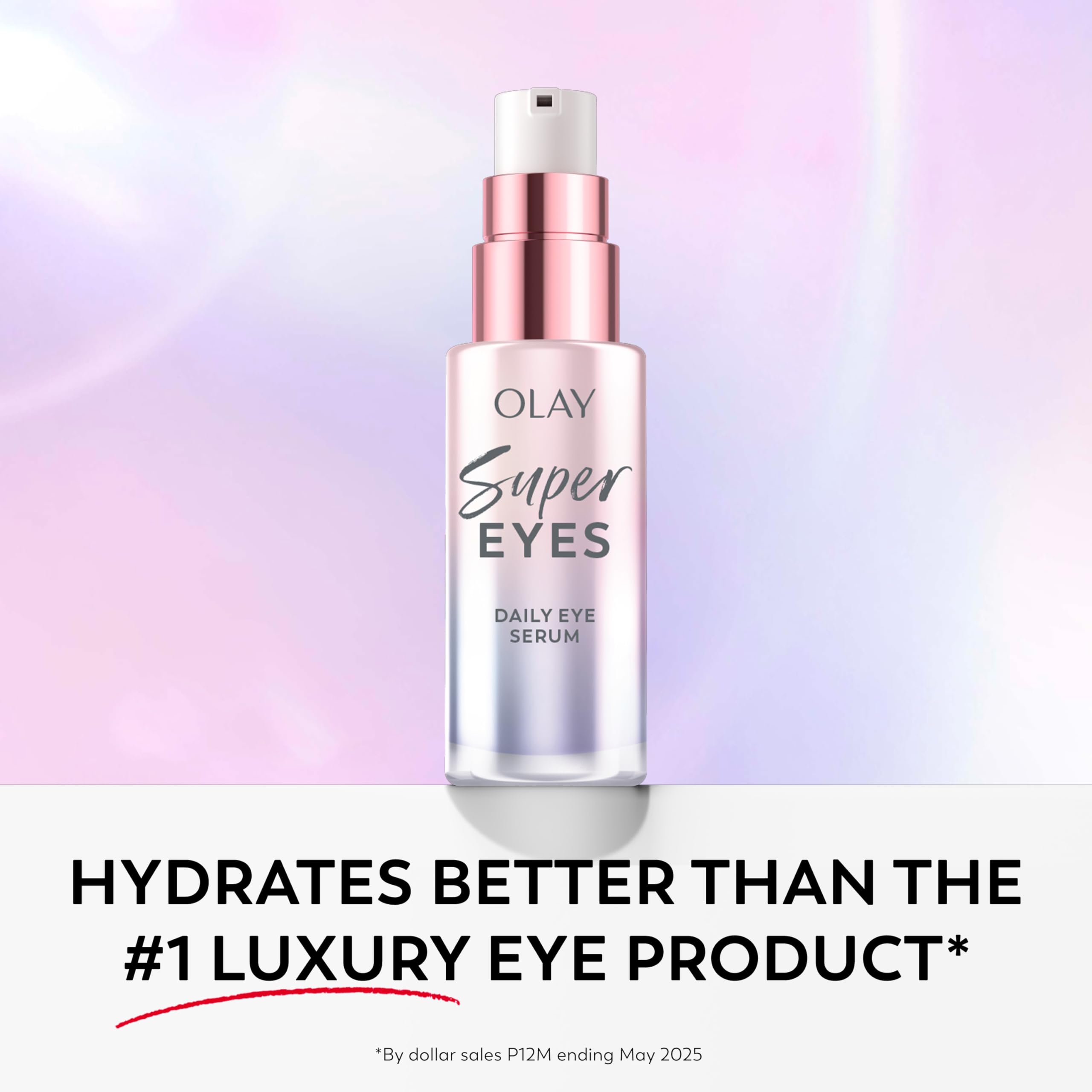 Olay Super Eye Serum being applied around the eye area