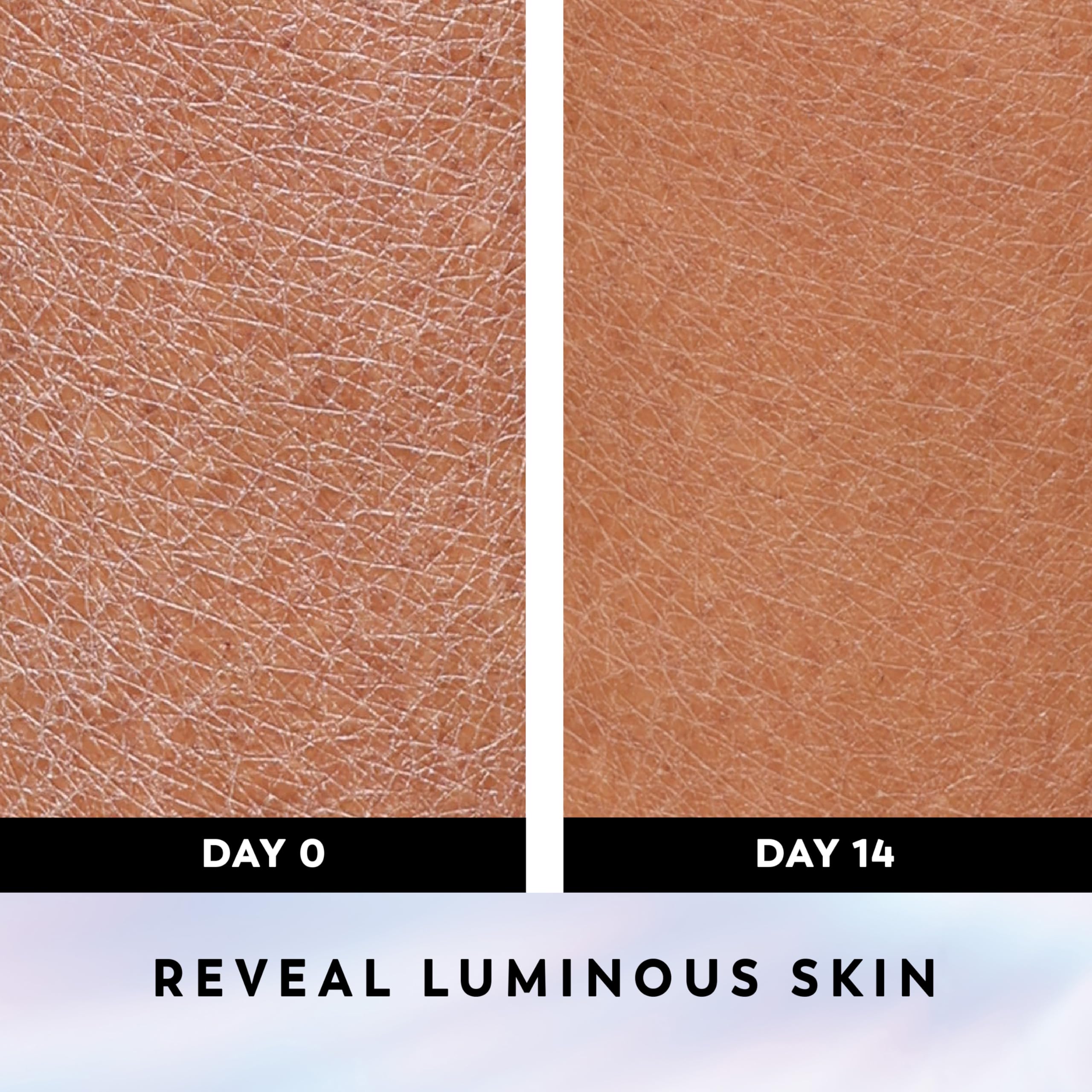 Piel luminosa tras usar Olay Super Serum Body Wash