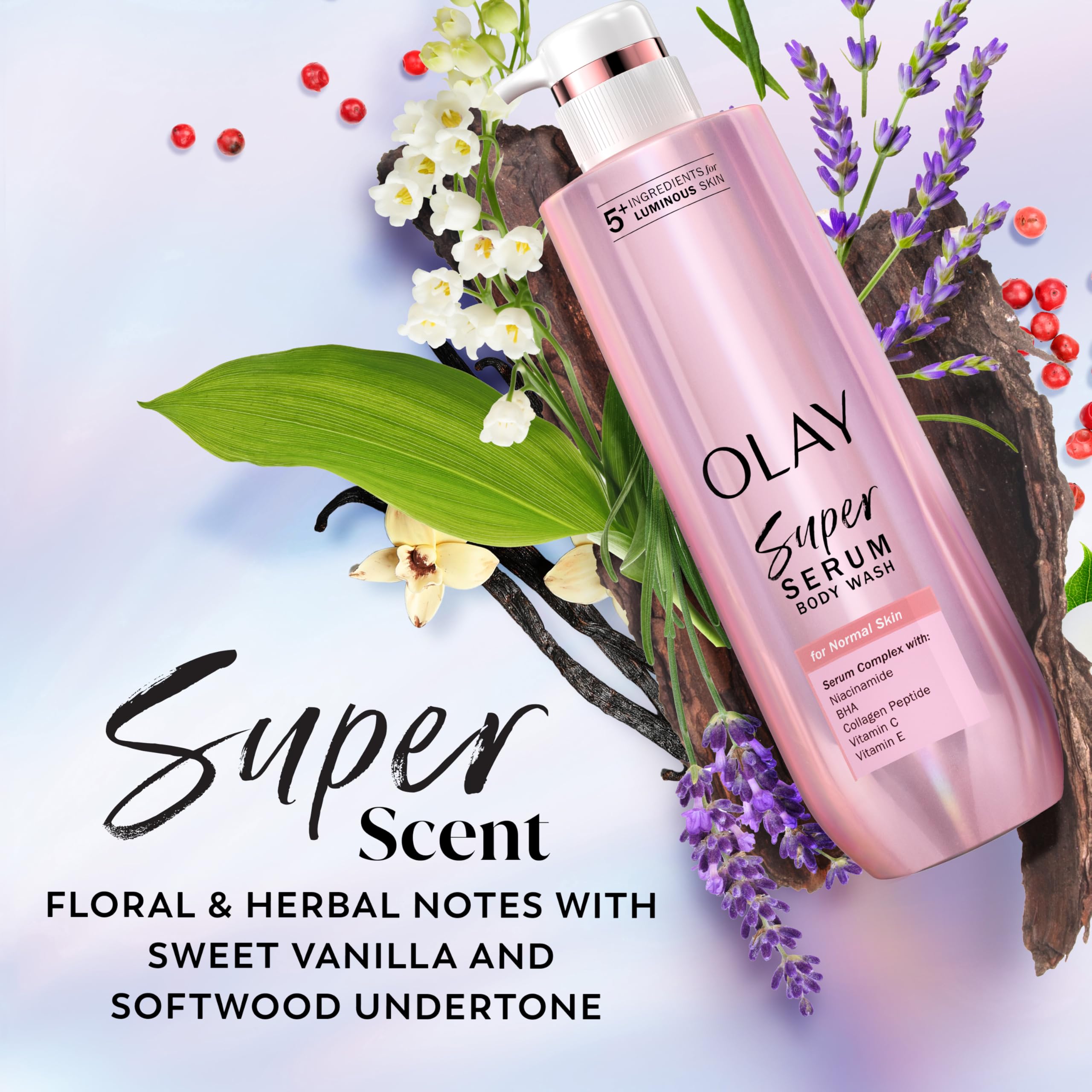 Vitamina C y E en Olay para piel radiante y protegida